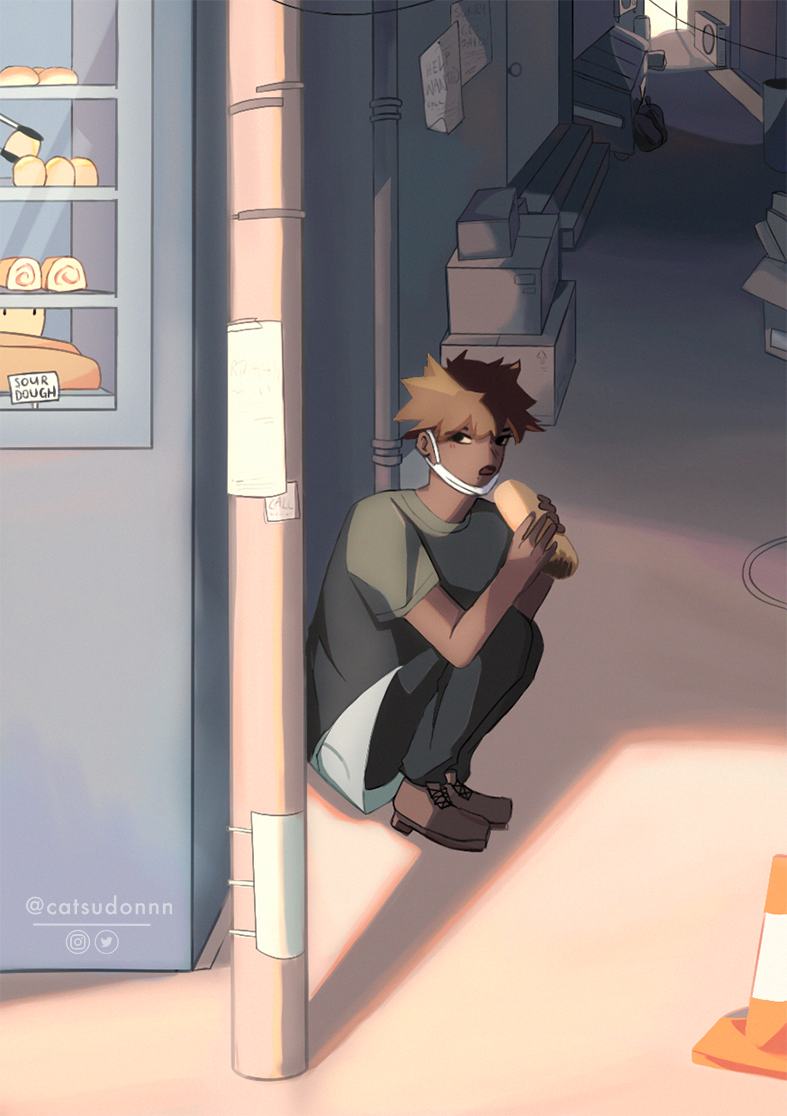 Behind the corner