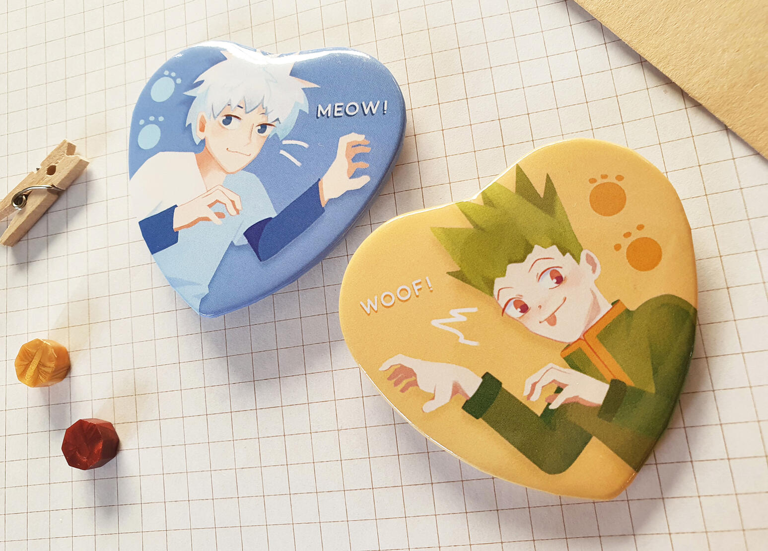 Hxh Heart Badges